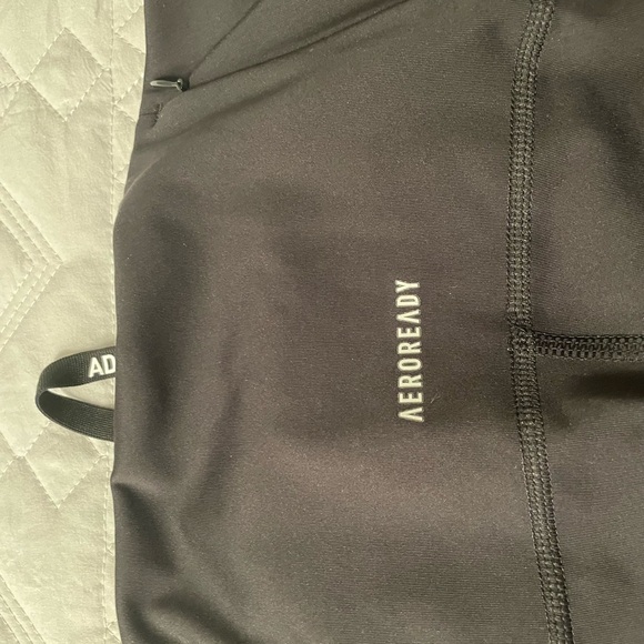 Adidas Black Running Pants with Logo - Picture 7 of 8